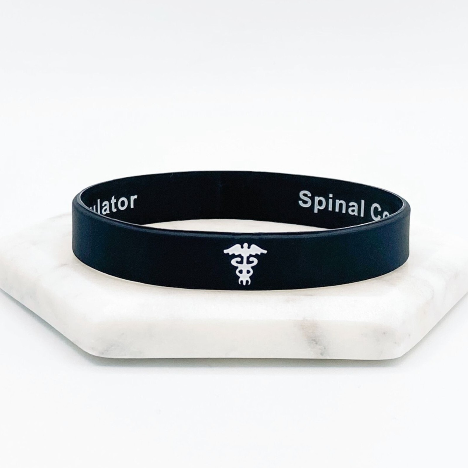 Spinal Cord Stimulator Hidden Medical Alert Wristband Anticoagulant ID Silicone