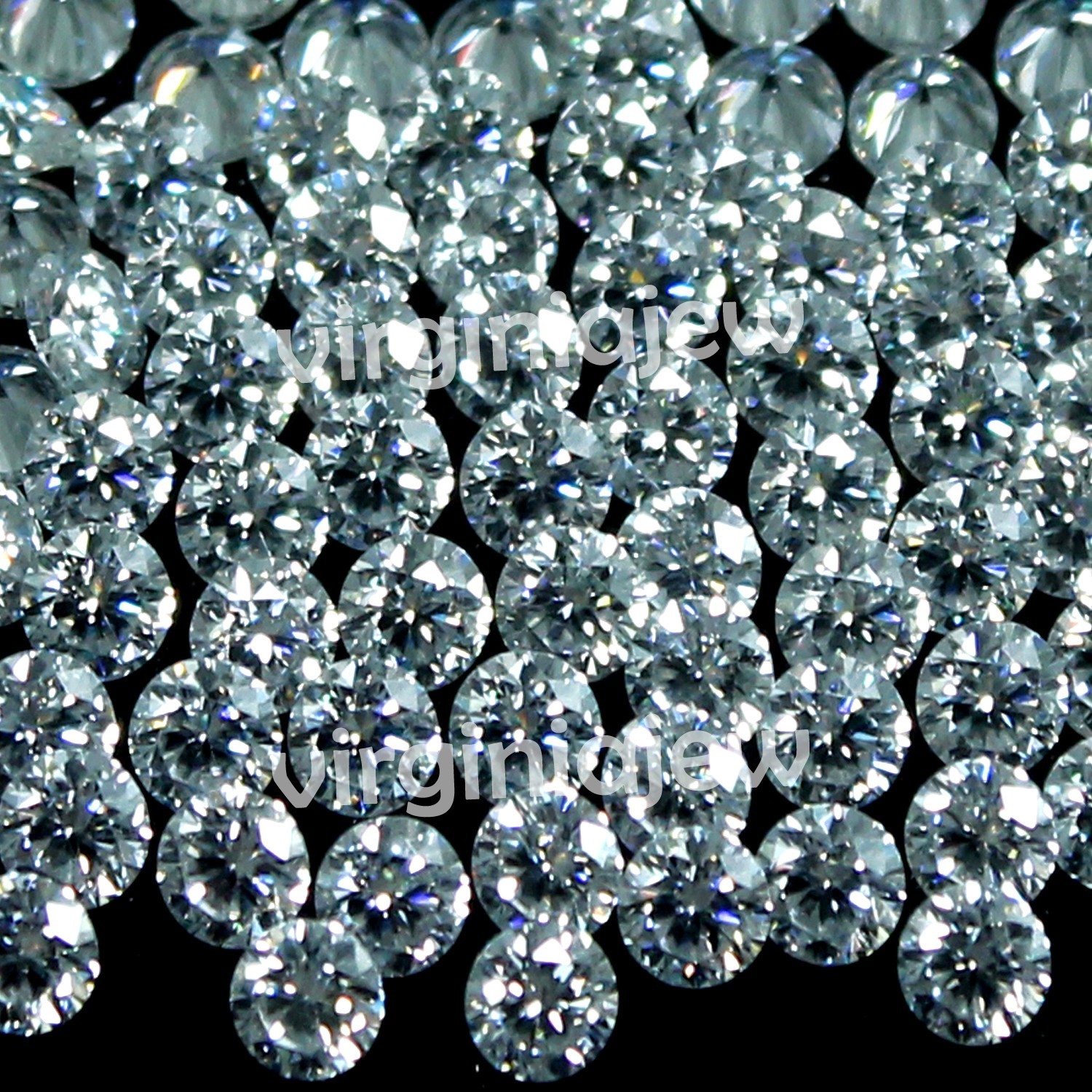 Natural D Color VVS1 Brilliant Cut 0.8 MM Round White Loose Diamond 1000 Pcs Lot