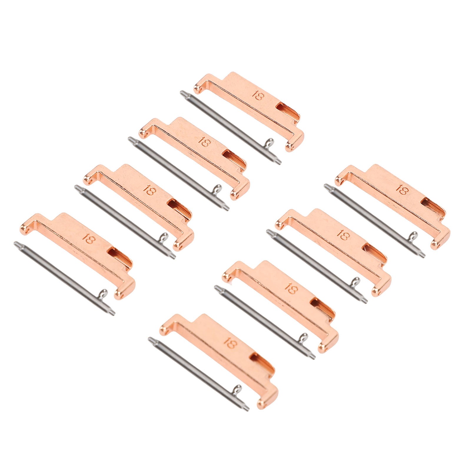 4 Pairs Band Adapters And Lugs Metal Connection Adapter For 18-22mm Watch Strap