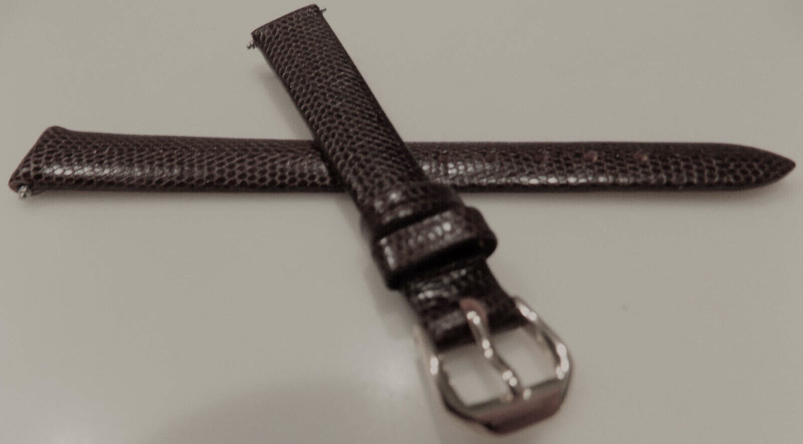 12mm Regular Brown Timex Simulated Lizard Grain Watch Band 7 3/16″ (184mm) Long