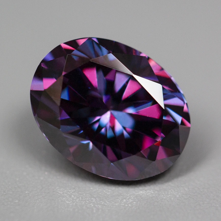 Royal Purple Multi-Shape Sparkling Moissanite Loose 0.5-3ct GRA Factory Directly