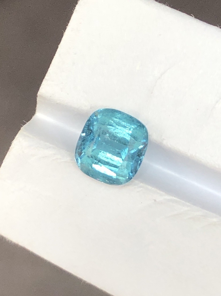 1.1 Ct top Color Lagoon Tourmaline | Blue Afghan Tourmaline