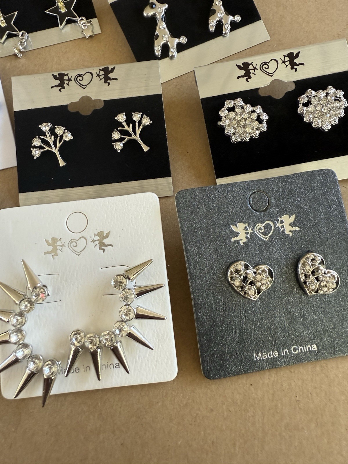 Rhinestone Jewelry Lot – 17 Pairs Earrings USA Seller – No Duplicates – New