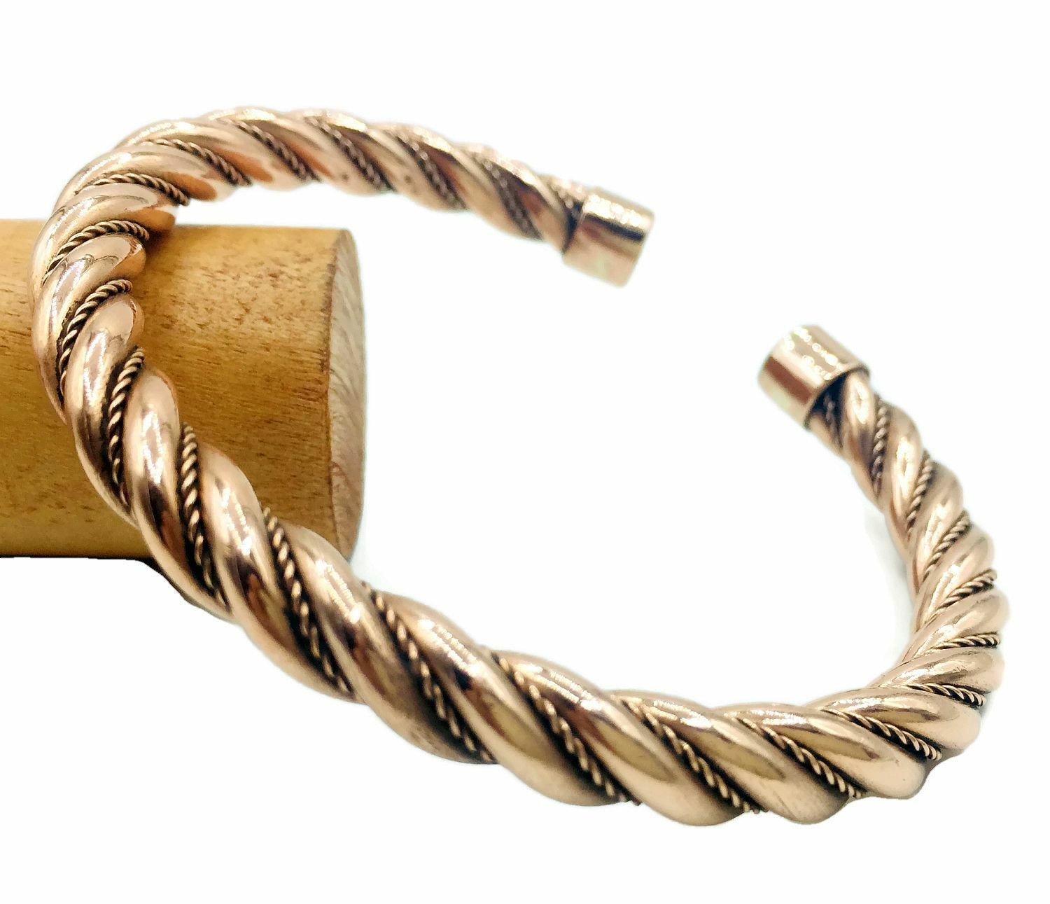 Vintage Style Twisted 100% Pure Copper Handmade Healing Bracelet.