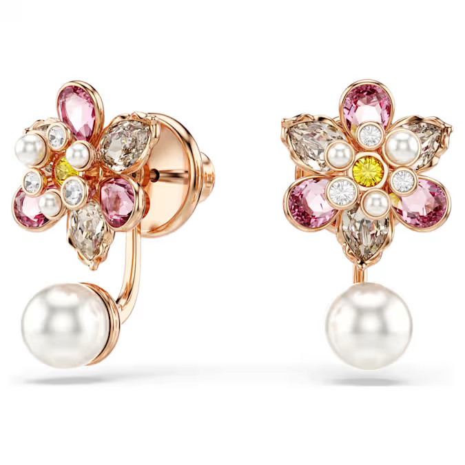 Swarovski Idyllia Earrings Crystal-like pearls mixed cut