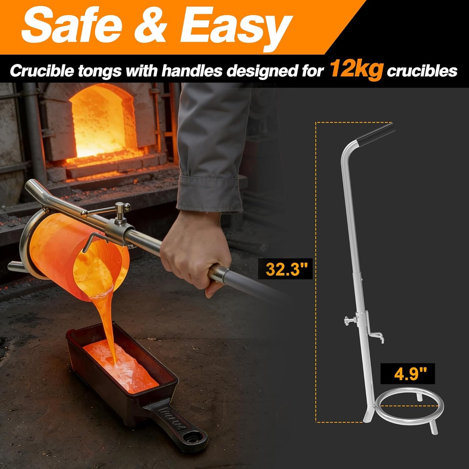 12KG Propane Melting Furnace Kit