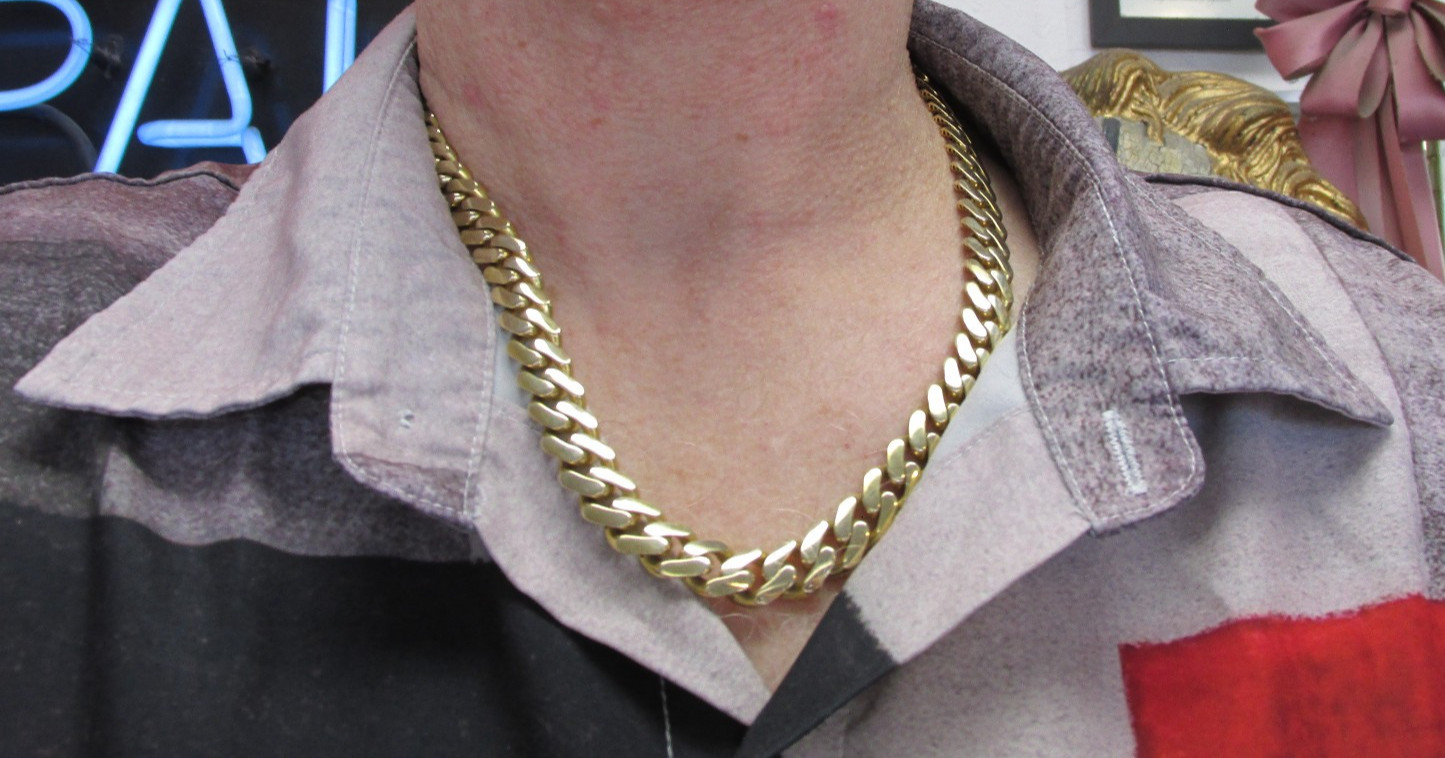 Monaco Chain Classic 10k Gold Large Cuban Link Necklace 20 inch MAKE OFFER