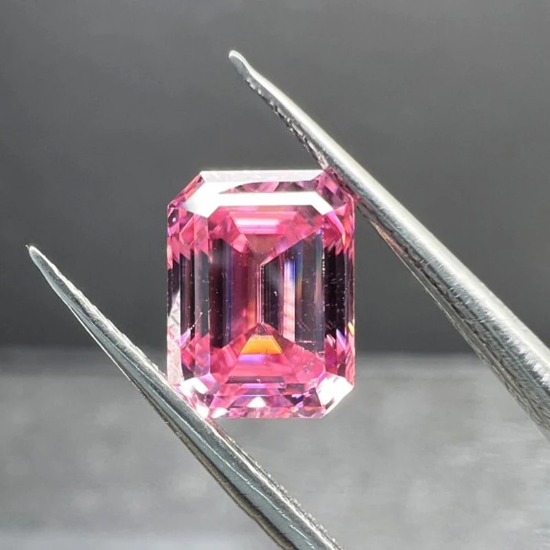 0.5-10CT Multi-color Emerald Cut Moissanite Loose Stone Gemstone for DIY Jewelry