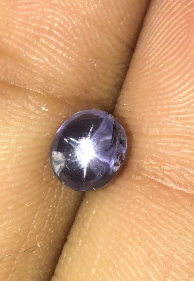 2.35cts Sri Lanka Extremely Transparent Blue Star Sapphire Untreated Natural