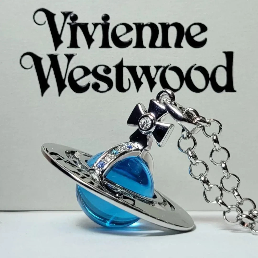 VivienneWestwood Small Orb Necklace Blue 80㎝