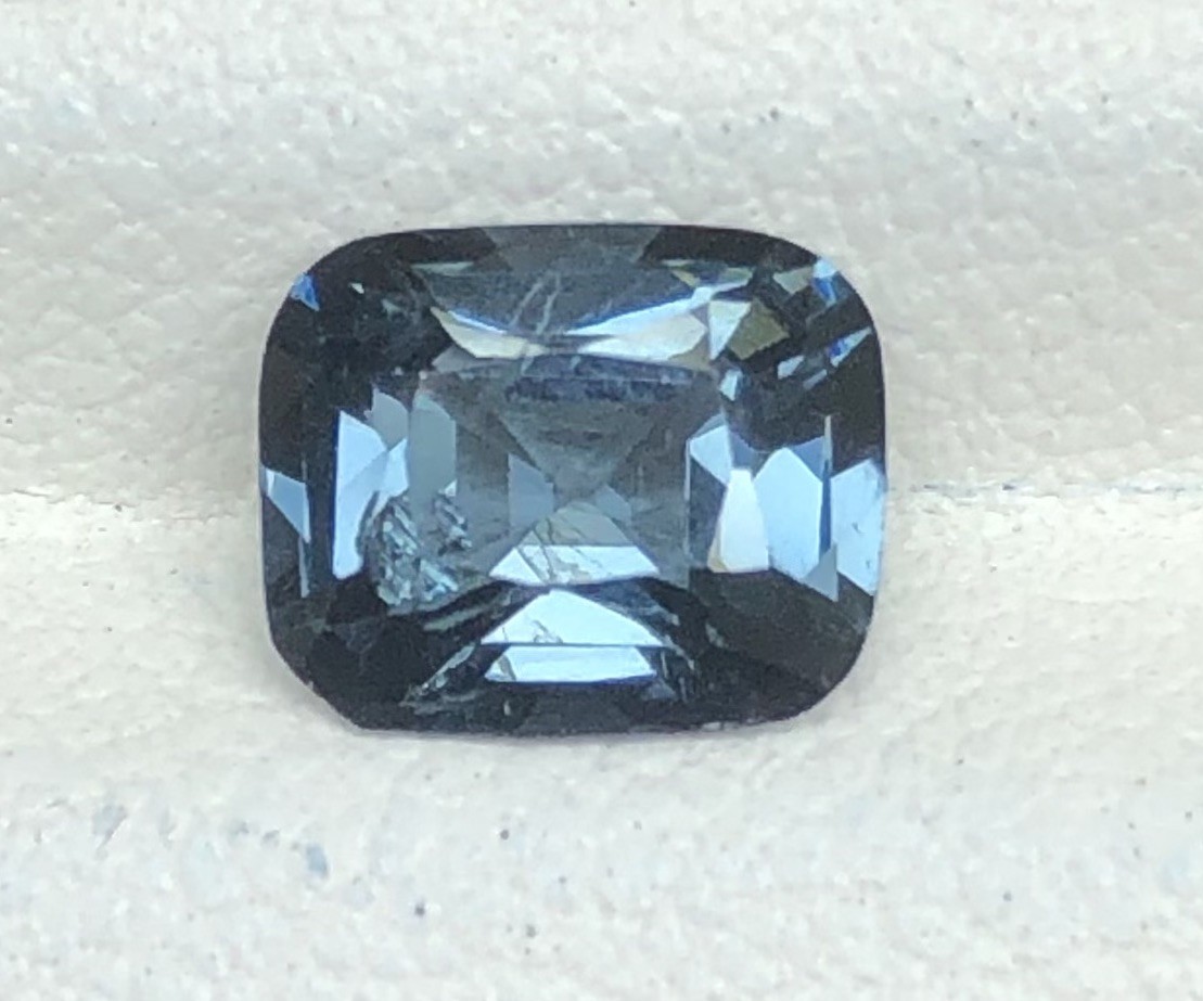 Charcoal Blue Grey Spinel 1.26 Ct loose gemstones
