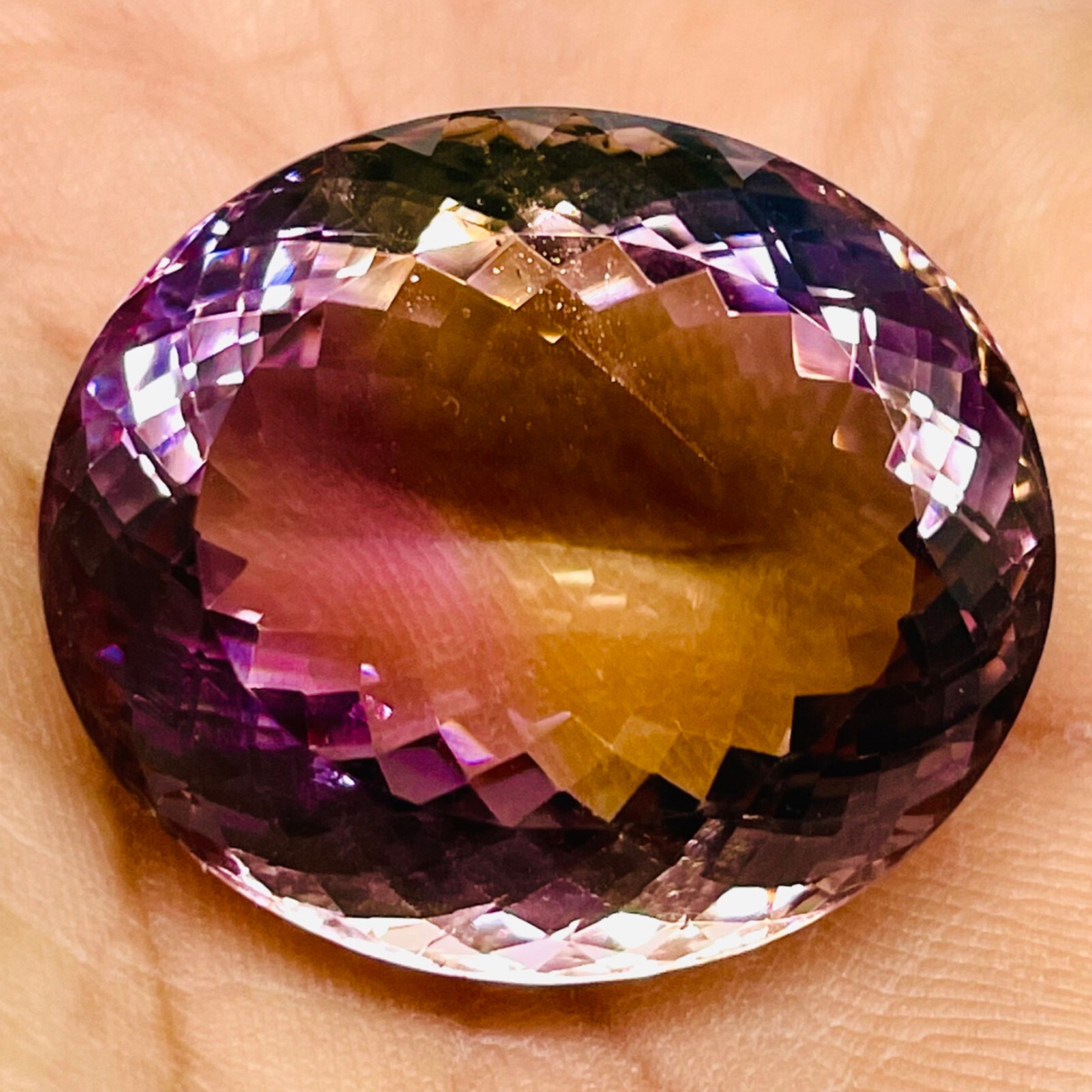 VVS 83 Cts Natural Ametrine Certified Huge Pendant Size Oval Untreated Gemstone