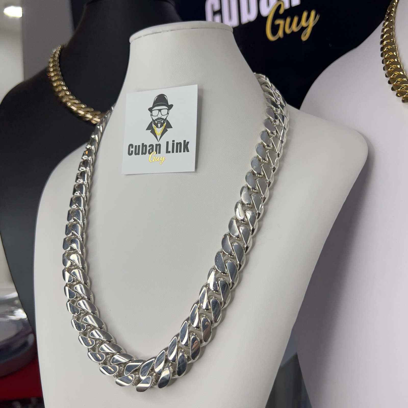 Miami Cuban Links – Handmade, Real 950 Silver, Tight Links – Necklace, Bracelet