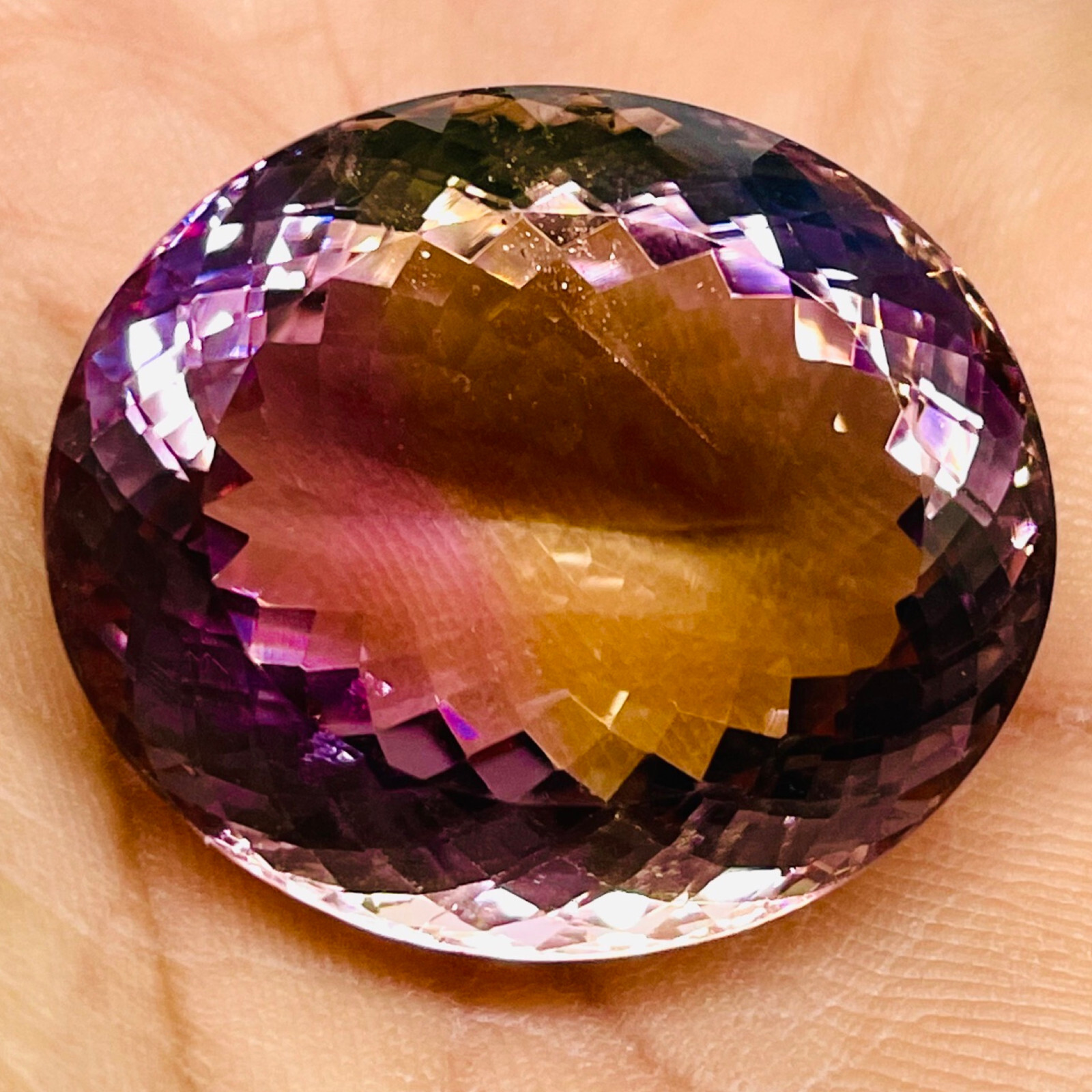 VVS 83 Cts Natural Ametrine Certified Huge Pendant Size Oval Untreated Gemstone