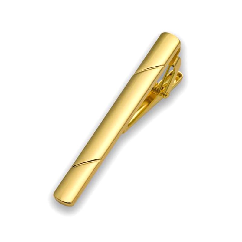 4PCS Mens Stainless Steel Tie Clip Necktie Bar Clasp Clamp Pin Gold Black Silver