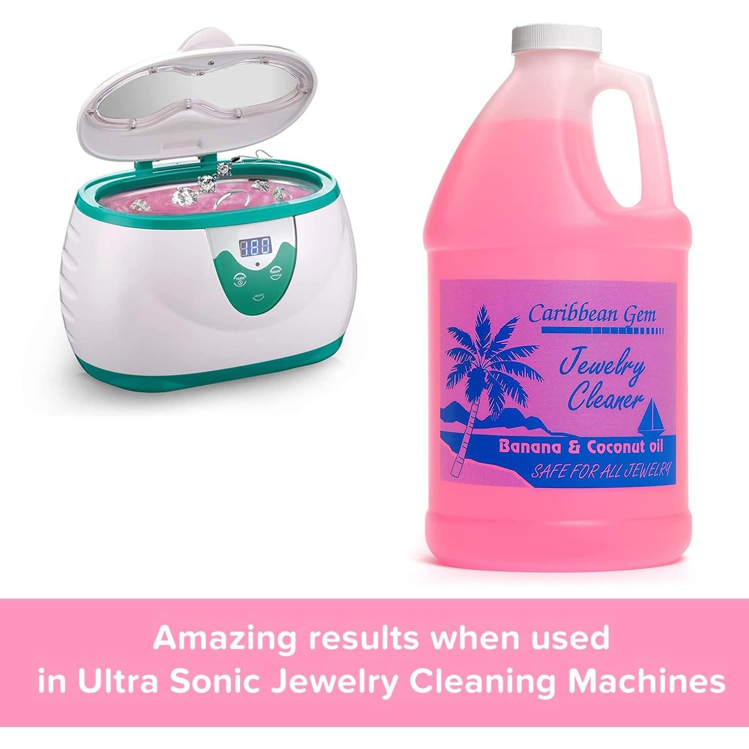 Gem Banana & Coconut Oil Jewelry Cleaner (1/2 Gallon Refill) – Jewelry Cleaning