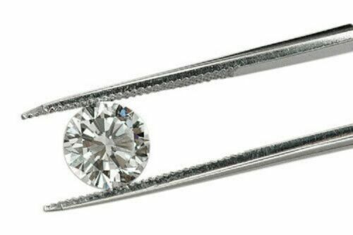 White Loose Moissanite Lab Grown Diamond VVS1 D – H Color Round Brilliant USA