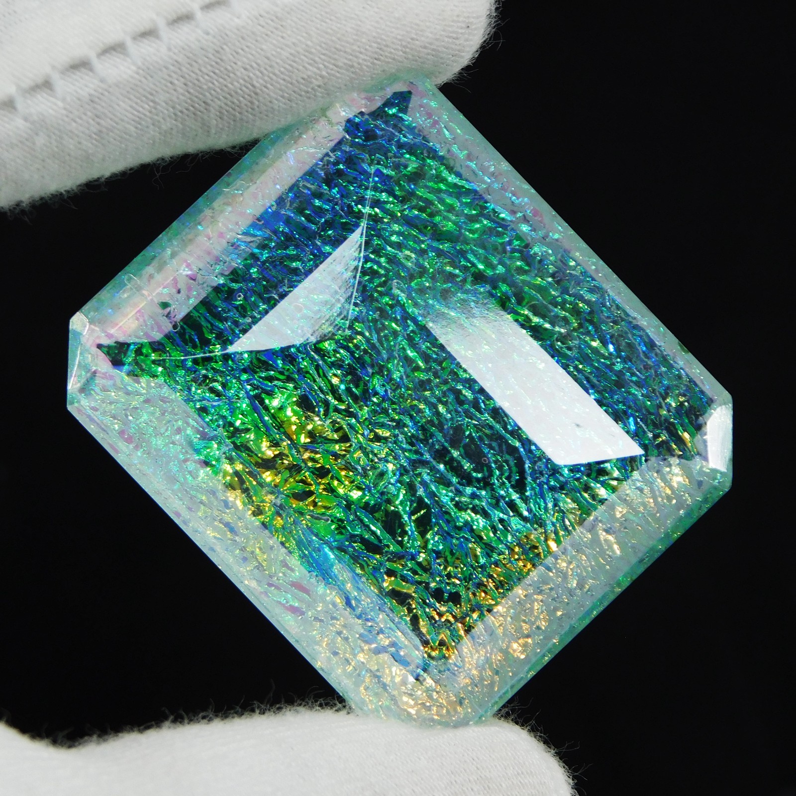 117.50 Ct Natural Monarch Fire Opal Doublet Certified Emerald Cut Loose Gemstone