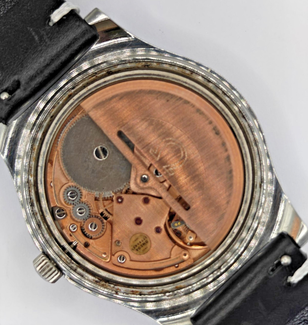 Vintage Omega Genève 166.0168 Automatic Cal 1012 Large 36mm Steel Date