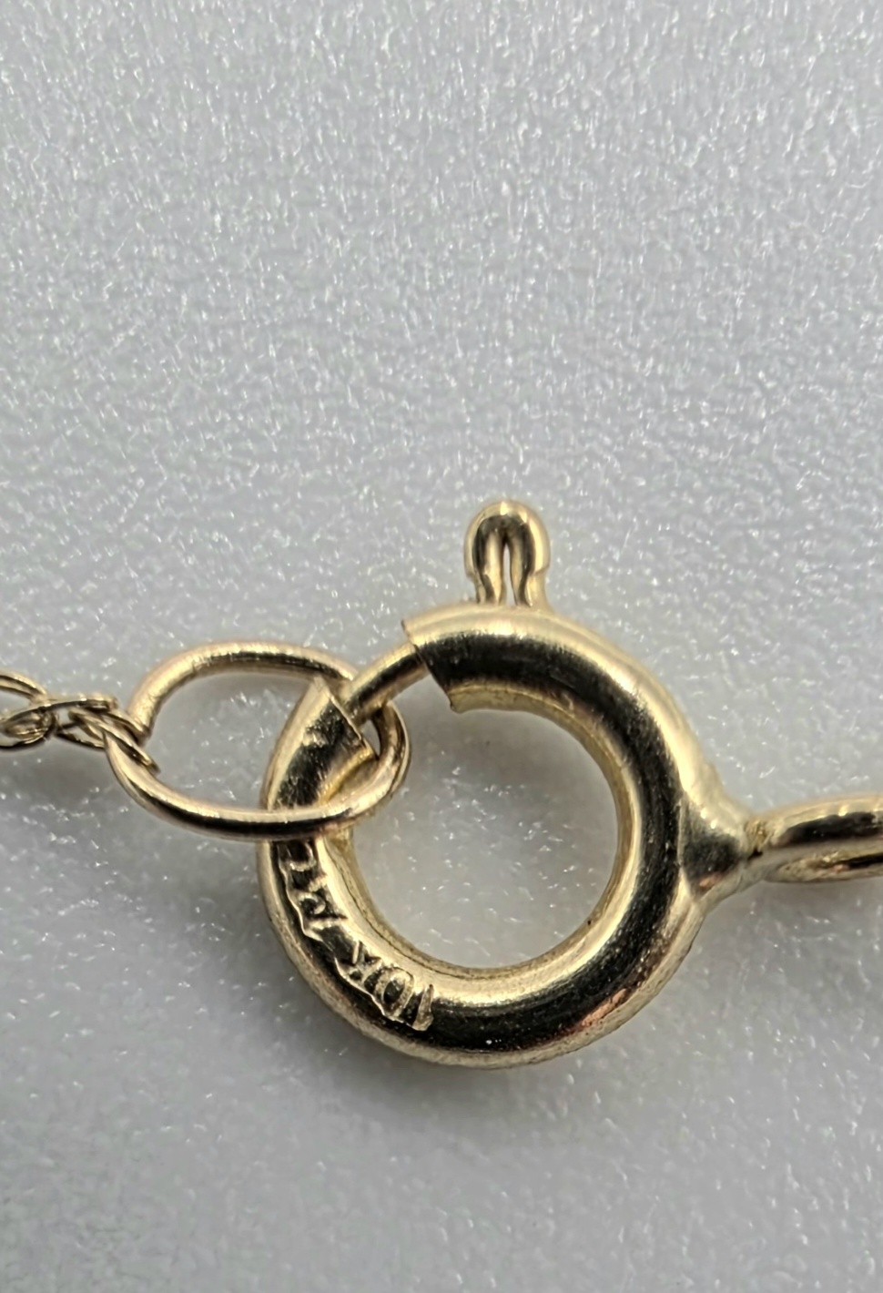 10K Yellow Gold 18″ Fine Cable Chain Necklace 0.6mm Spring Ring Clasp