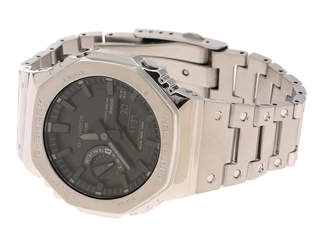 CASIO G SHOCK FULL METAL Watch GM B2100D 1AJF Wristwatch Metal Black Unisex Used