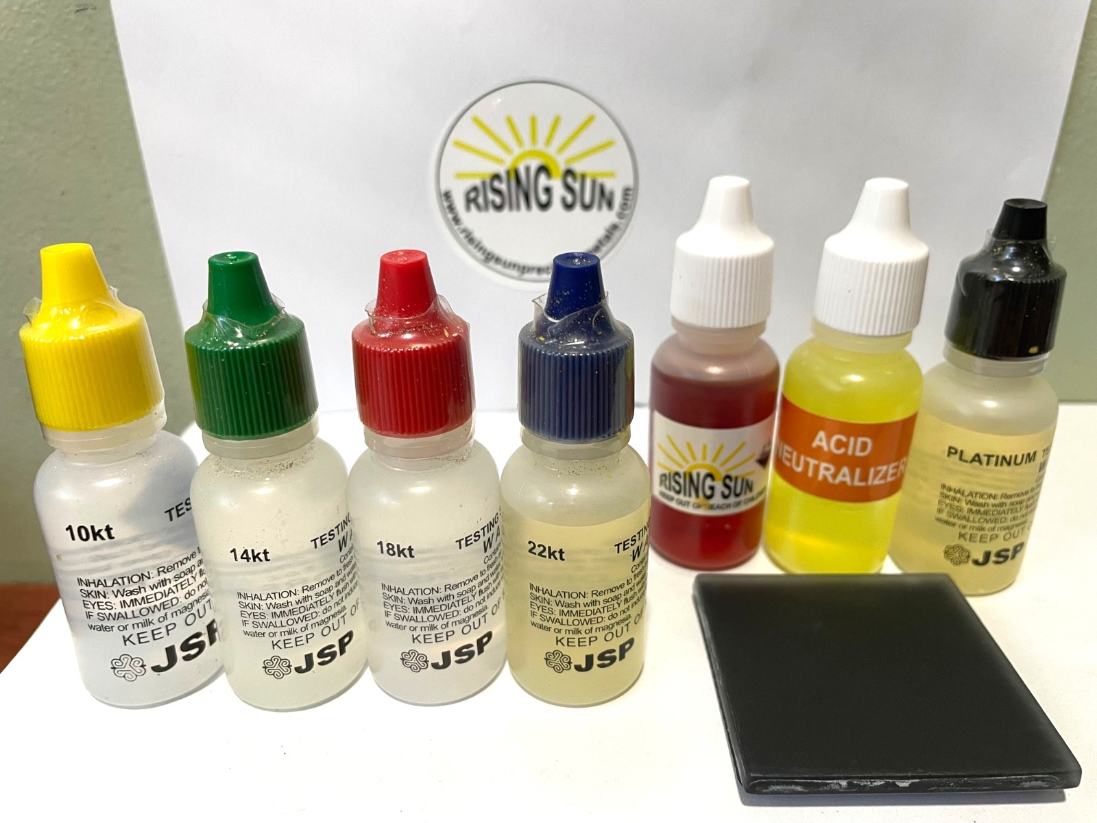 JSP Gold Silver Jewelry Testing Acid 10K 14K 18K 22K 24K PLATINUM RSPM-GTE