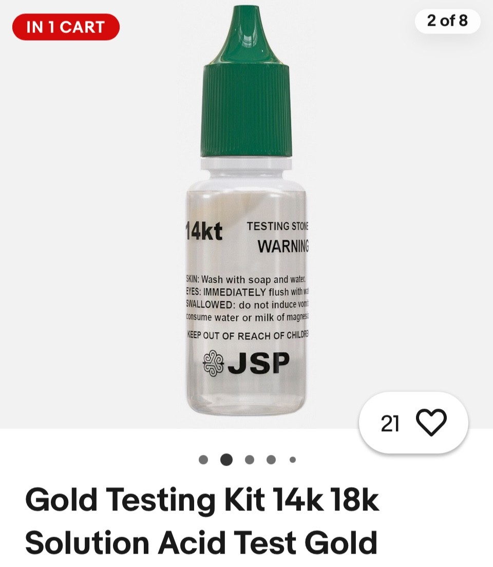 Gold Testing Kit 14k 18k Solution Acid Test Gold Authenticity Tester JSP GTE