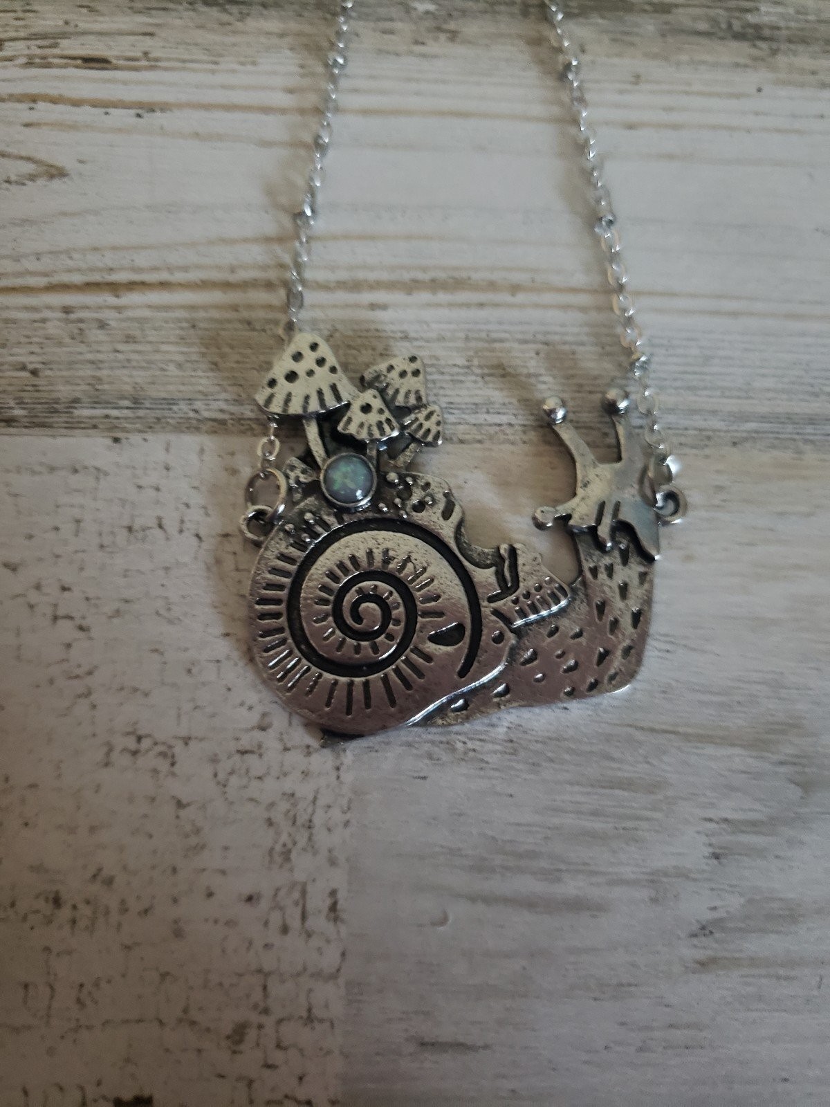 Snail necklace skull mushrooms jewelry pretty cute cool gift hippie fashion love