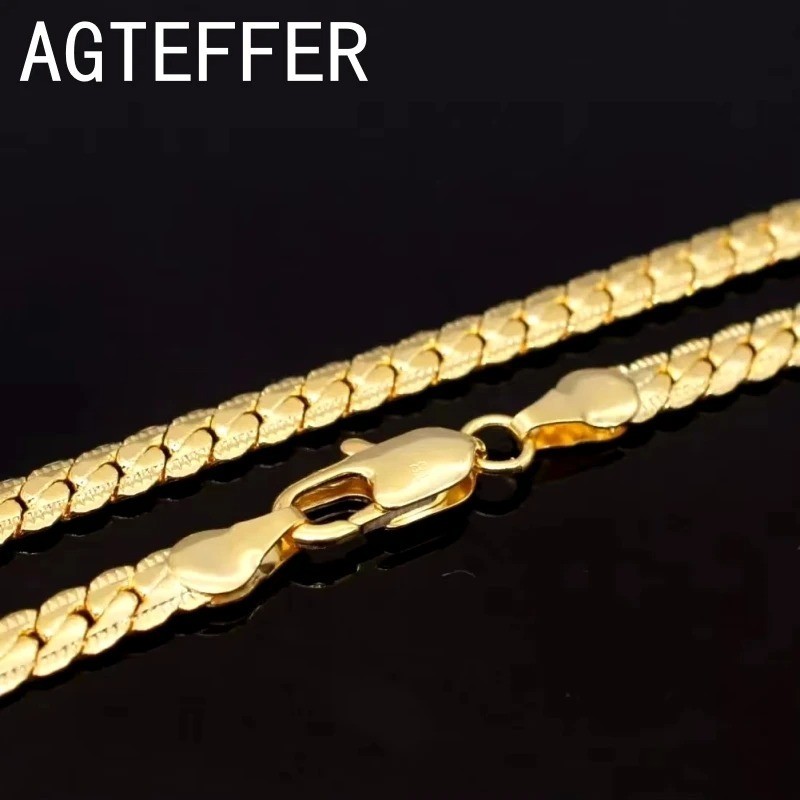 925 Sterling Silver Chain Necklace Jewelry for Women Men
