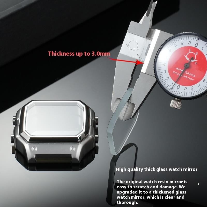 For Casio 3299 AE-1200 AE-1300 Modified Stainless Steel Metal Watch Case Shell
