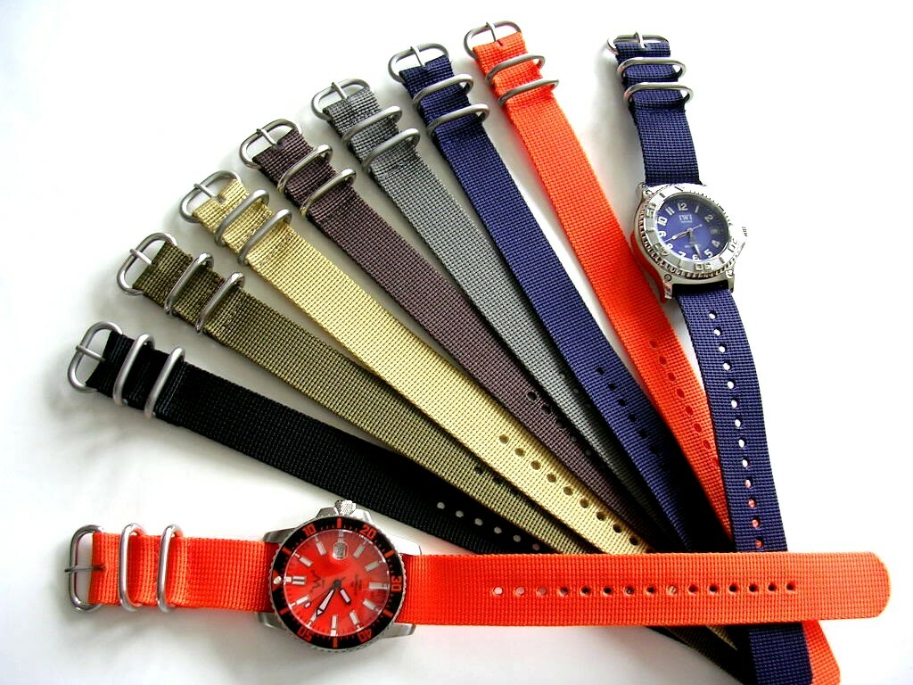 1pc NATO® strap UTC SS Ballistic Nylon MoD RAF G10 watch band Bond IW SUISSE USA