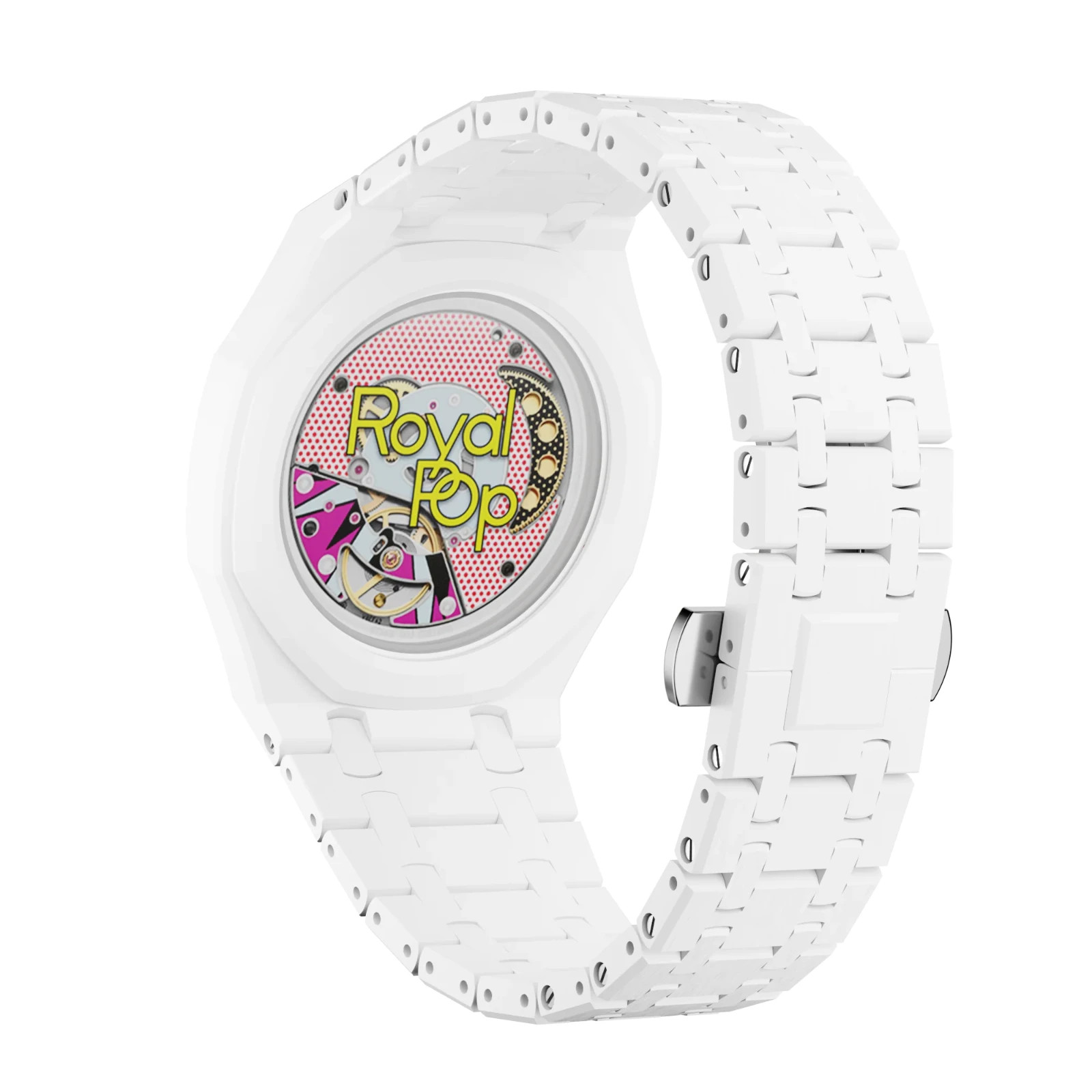 Luxury Mod Kit For AP x Swatch Royal Pop Bioceramic Rubber Strap Case