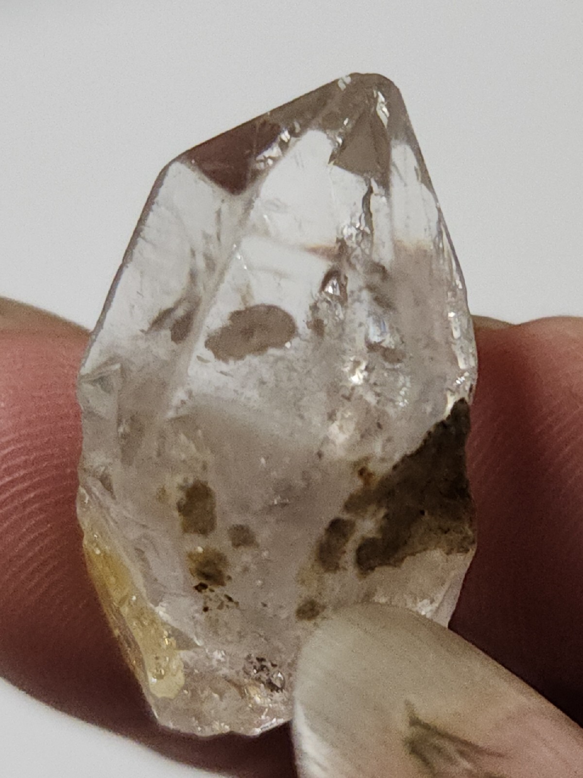 Herkimer Diamonds Quartz Crystal Set Of 2-83cts, 16.5g Jewelry Pieces NY Dug