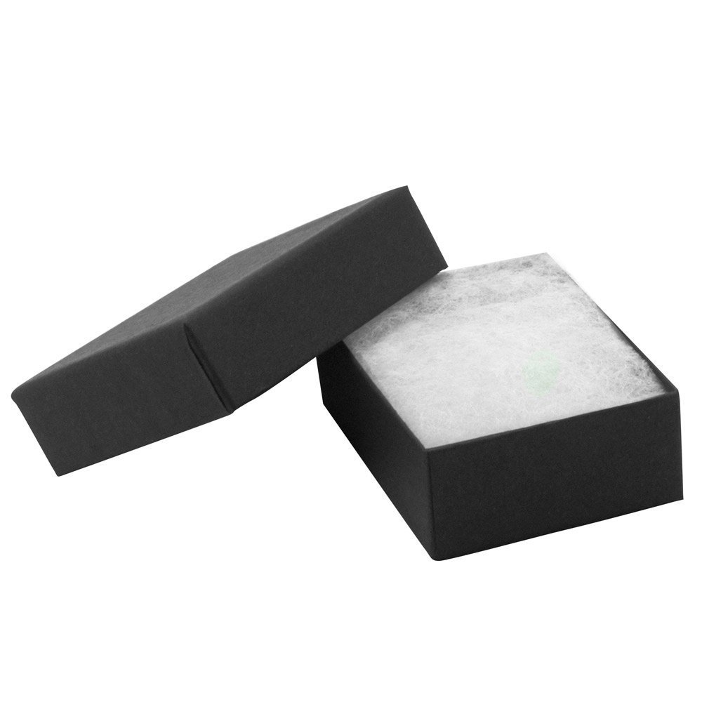 100~200~500~1000Pcs BLACK JEWELRY BOXES BLACK COTTON FILLED BOXES GIFT BOXES