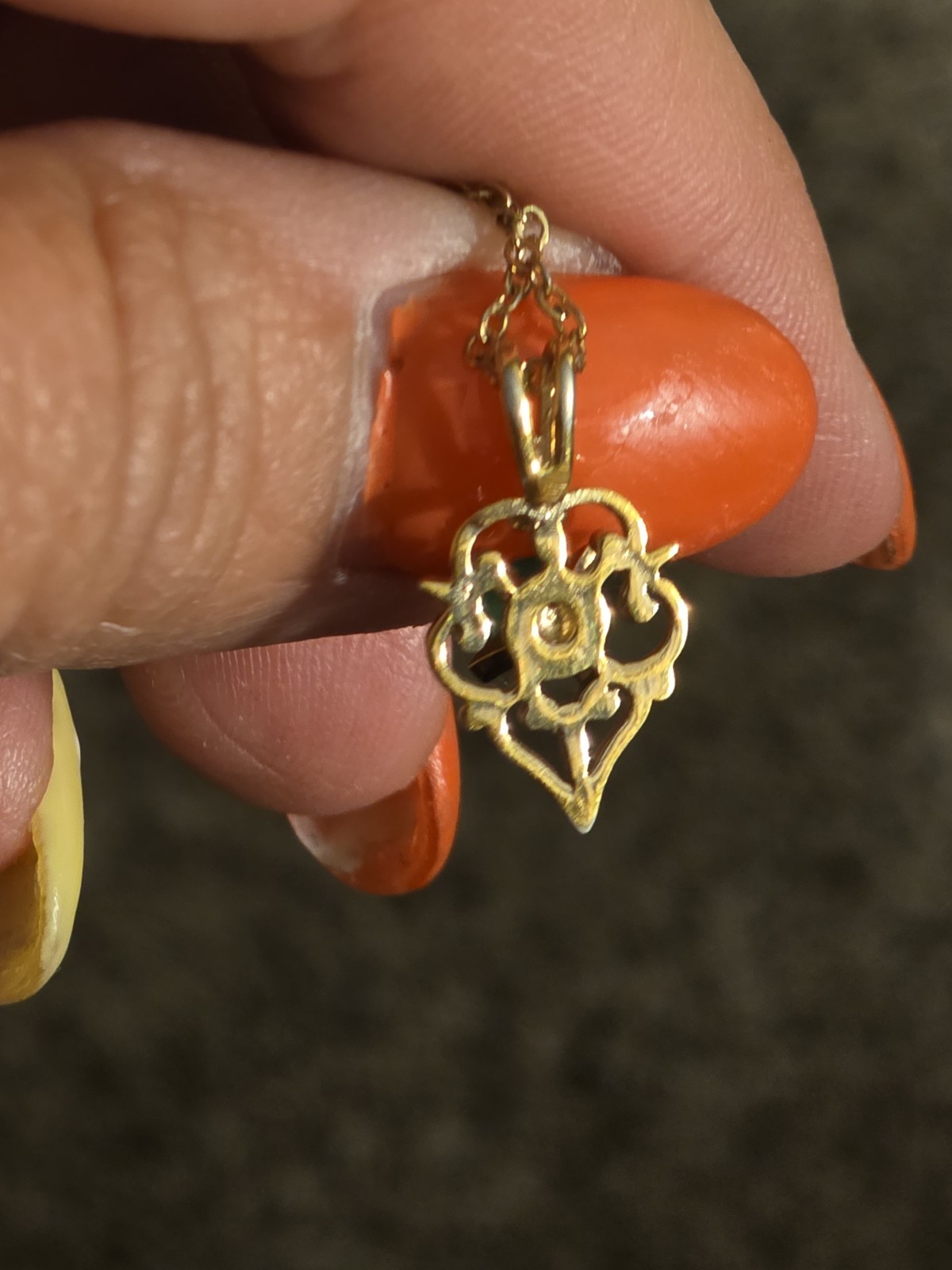 Necklace 14k Gold Filled Pendant Necklace -14k G.F. Gemstone Pendant Necklace