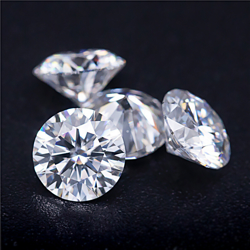 Moissanite Real Gem Stone GRA Certificate 3-12mm 0.1-6ct D VVS1 Round Loose Bead