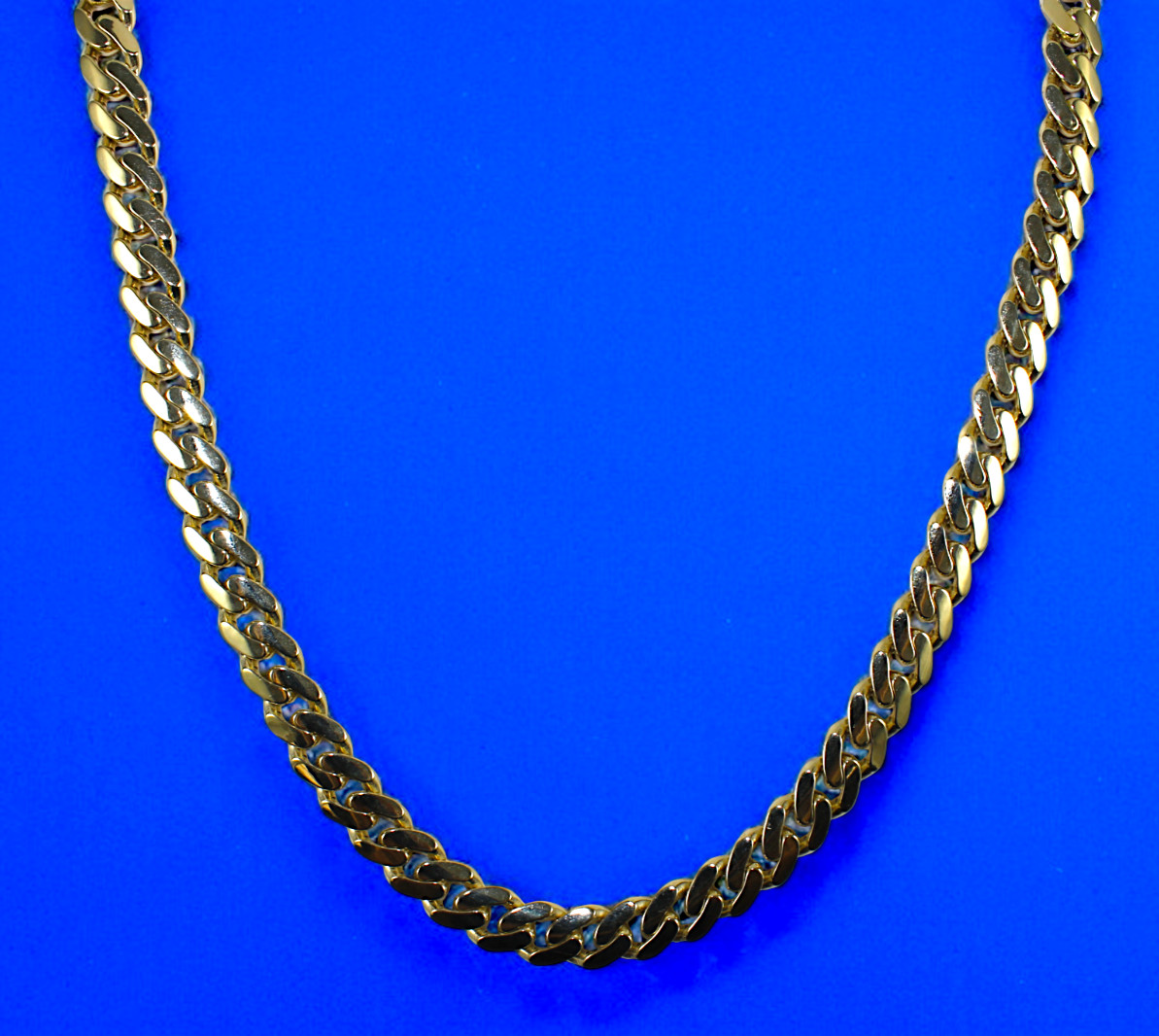 14K Yellow Gold Monaco Miami Cuban Link Chain Necklace CZ Pave 6mm-13mm 7″-30″