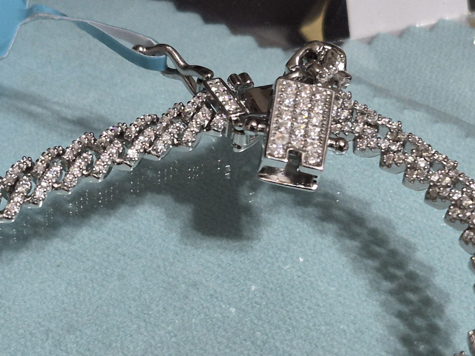 7.5 Moissanite Miami Cuban Monaco Bracelet Sterling Silver 6mm With Box lock