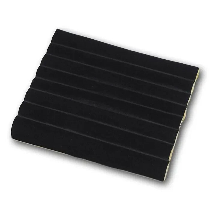 Black Velvet Slotted Jewelry Ring Tray Liner / Insert – 2 Sizes Available