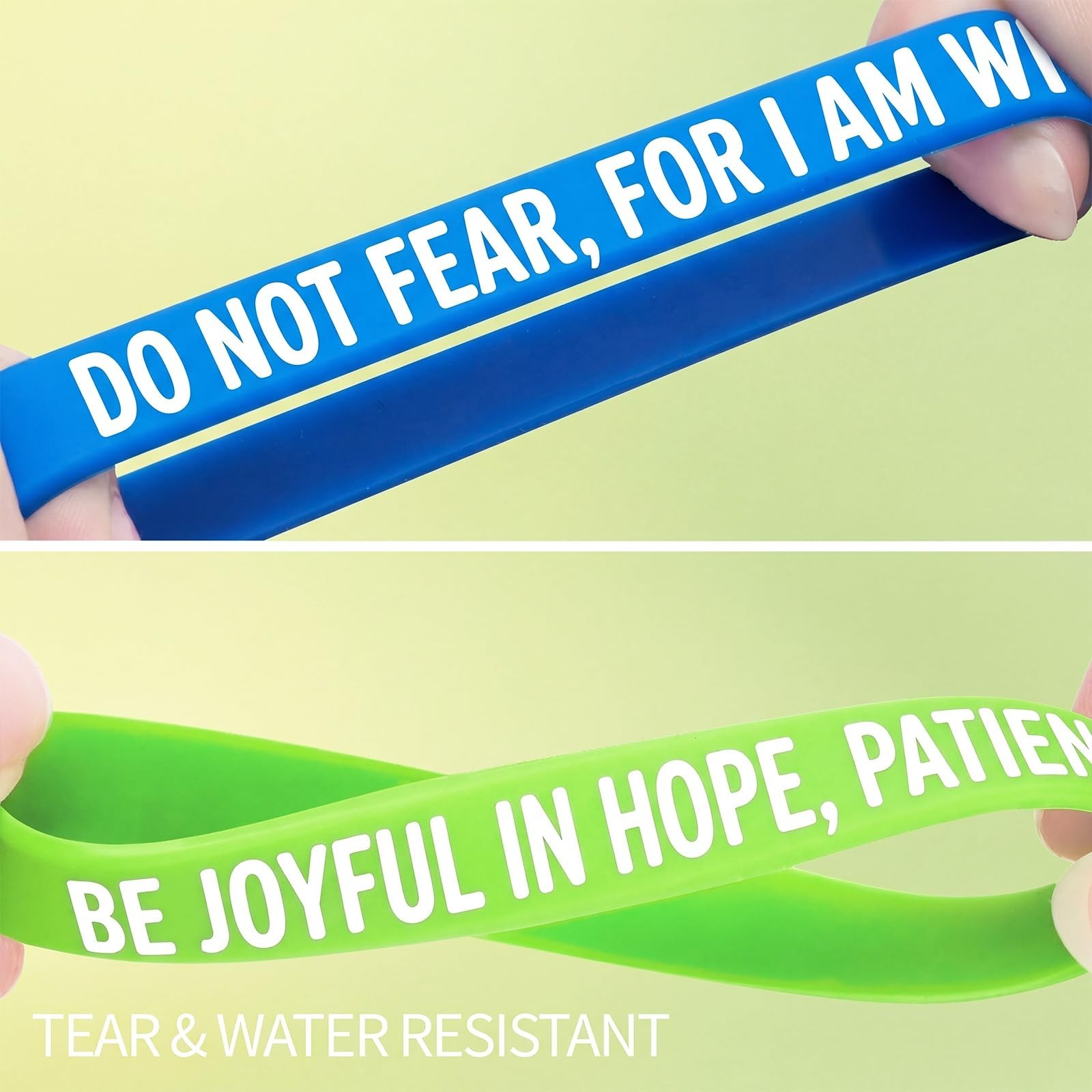 Bulk Bible Verse Bracelets – 30/100/200 Pcs Religious Scripture Silicone Wristba