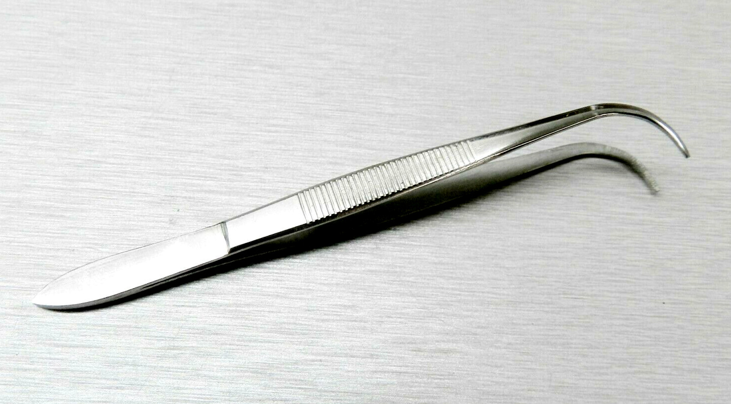 Fine Tip Curved Tweezers Mini Bent 3-3/4″ Jewelry Hobby Crafts Parts Handling…