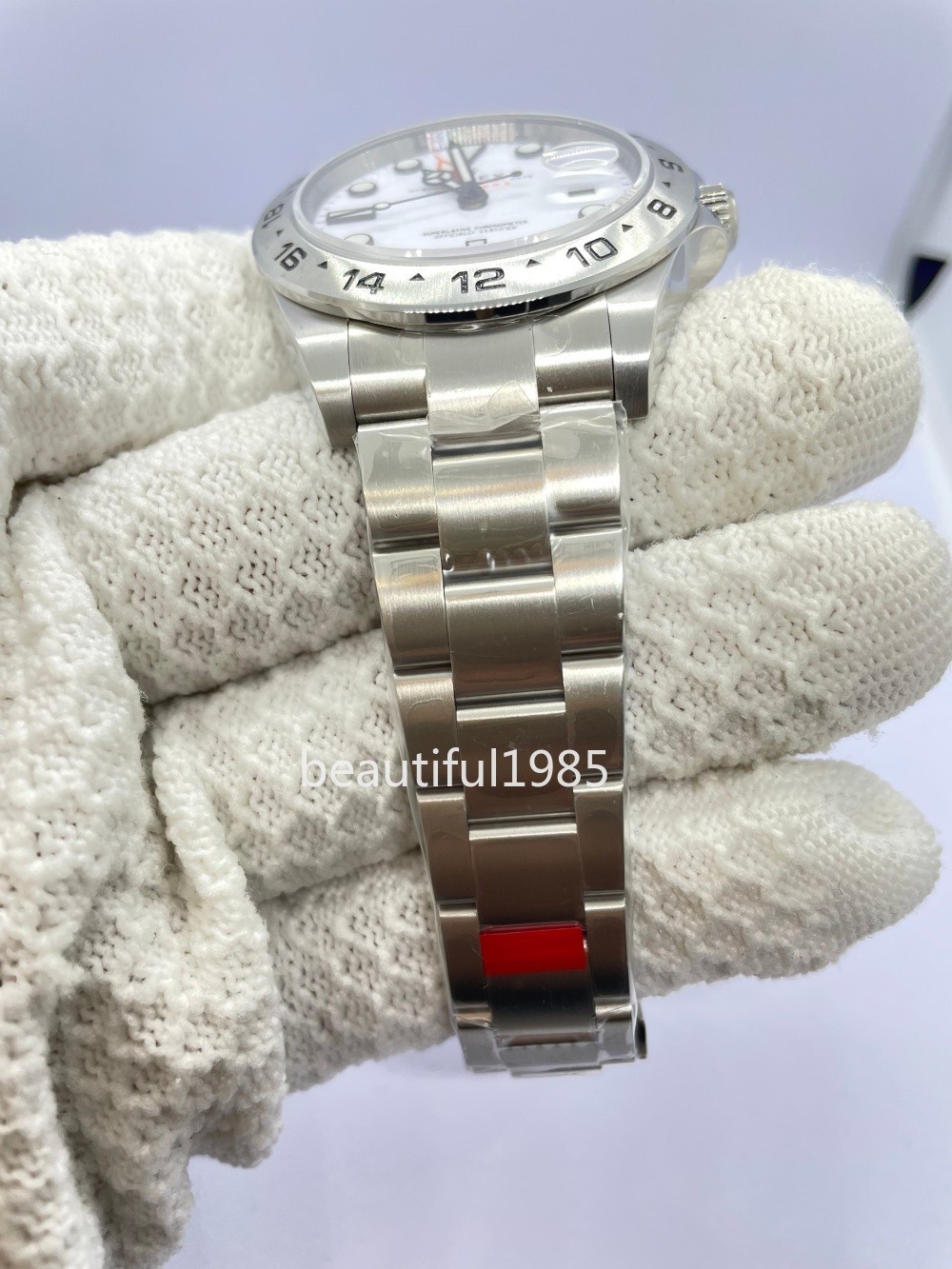 DIY Watch Part Kit for 3285 Movement M226570 42mm SS Case+Dial+Hands+Steel Strap