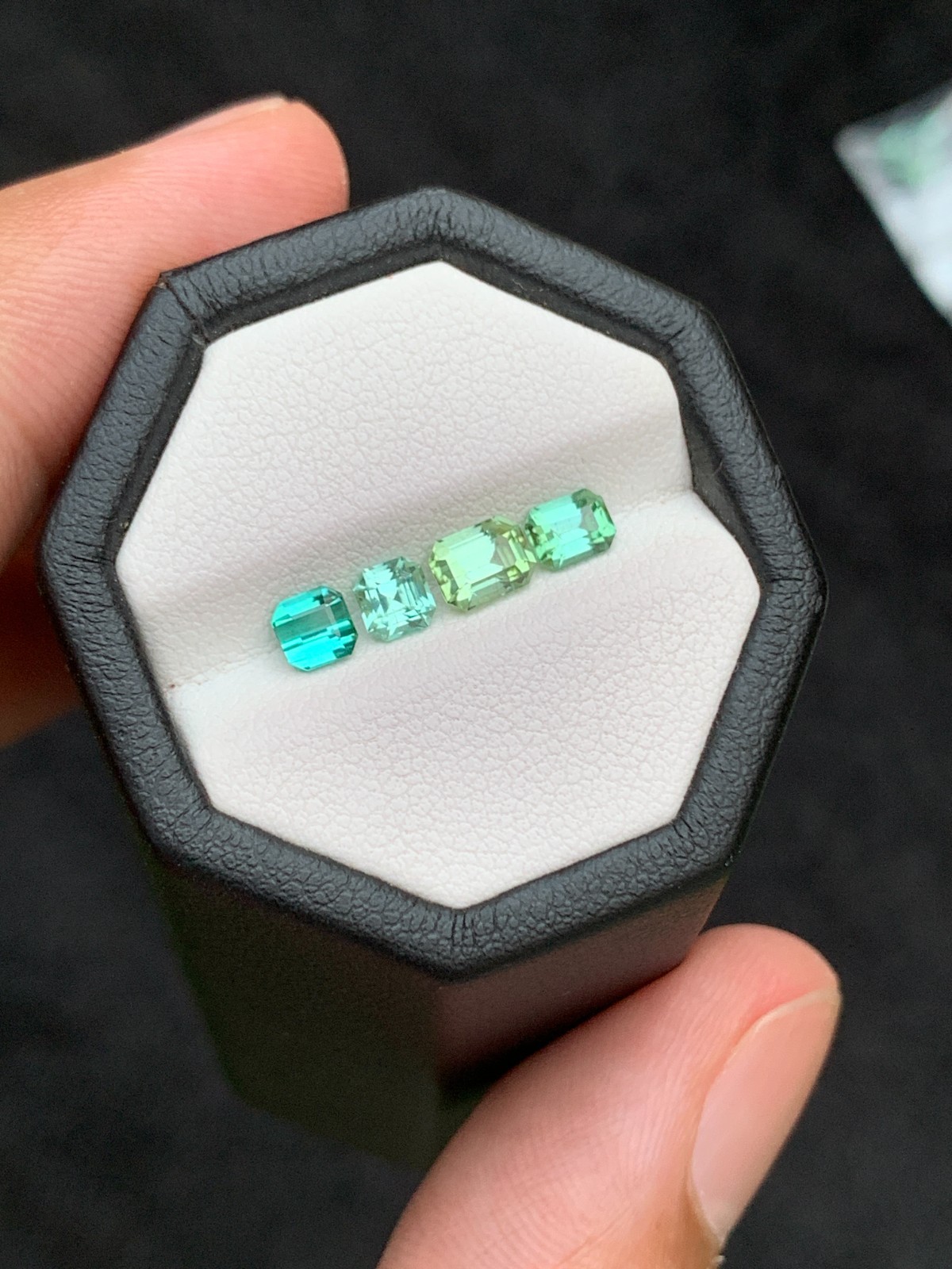 1.57 Ct Natural Untreated Tourmaline 4 Pcs Seafoam Green Lagoon Gemstones Afghan