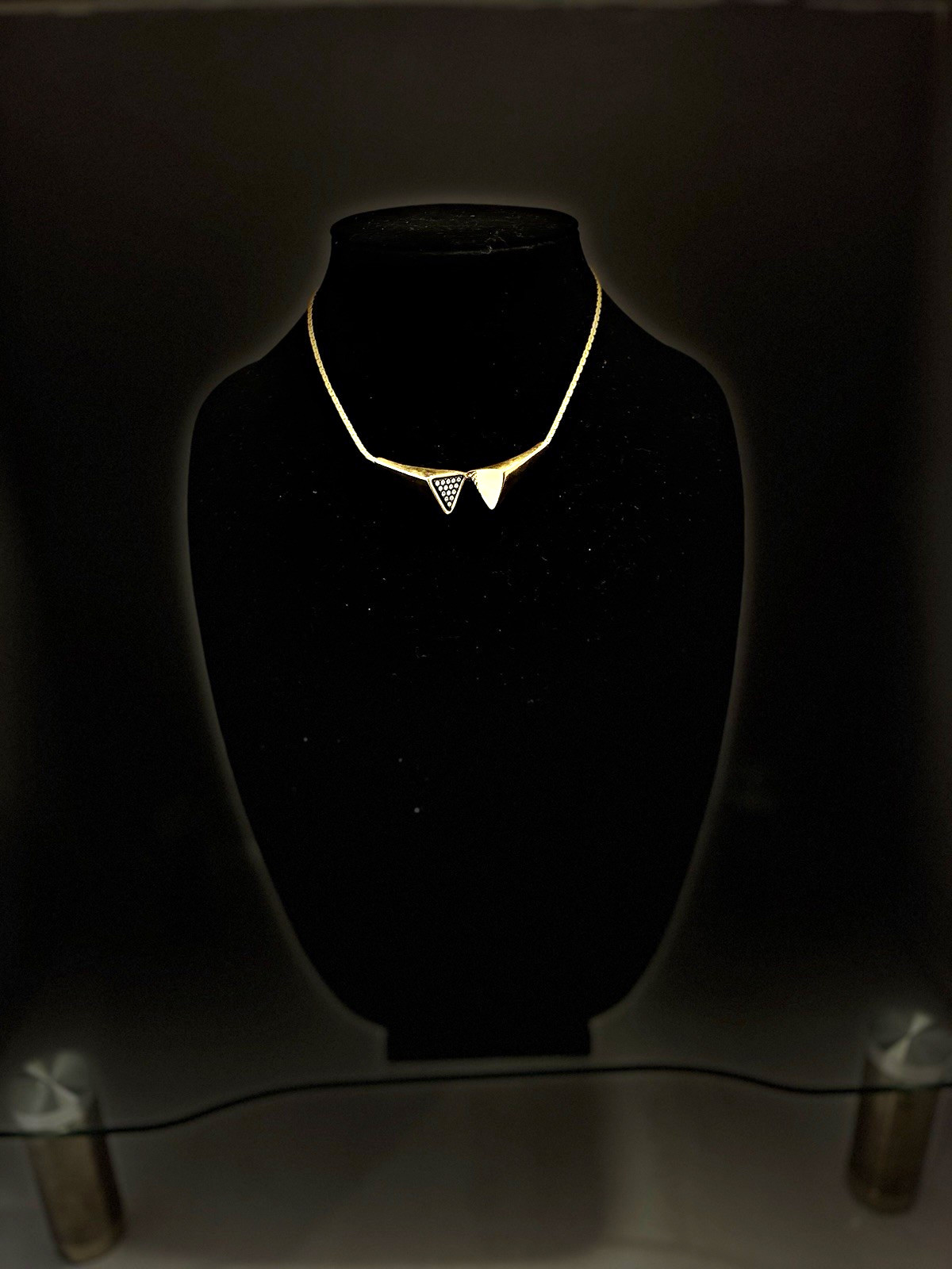 VTG Caroline Emmons Capriccio Choker Necklace Jens Von Edler MCM Gold Tone Rhine