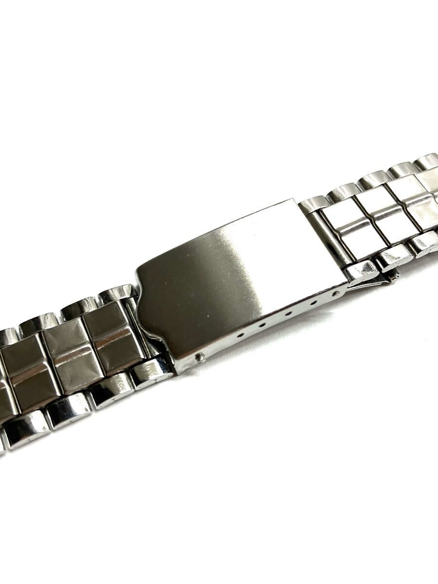 Stainless steel strap for wristwatches vintage item 16.5 21mm approximately 15cm