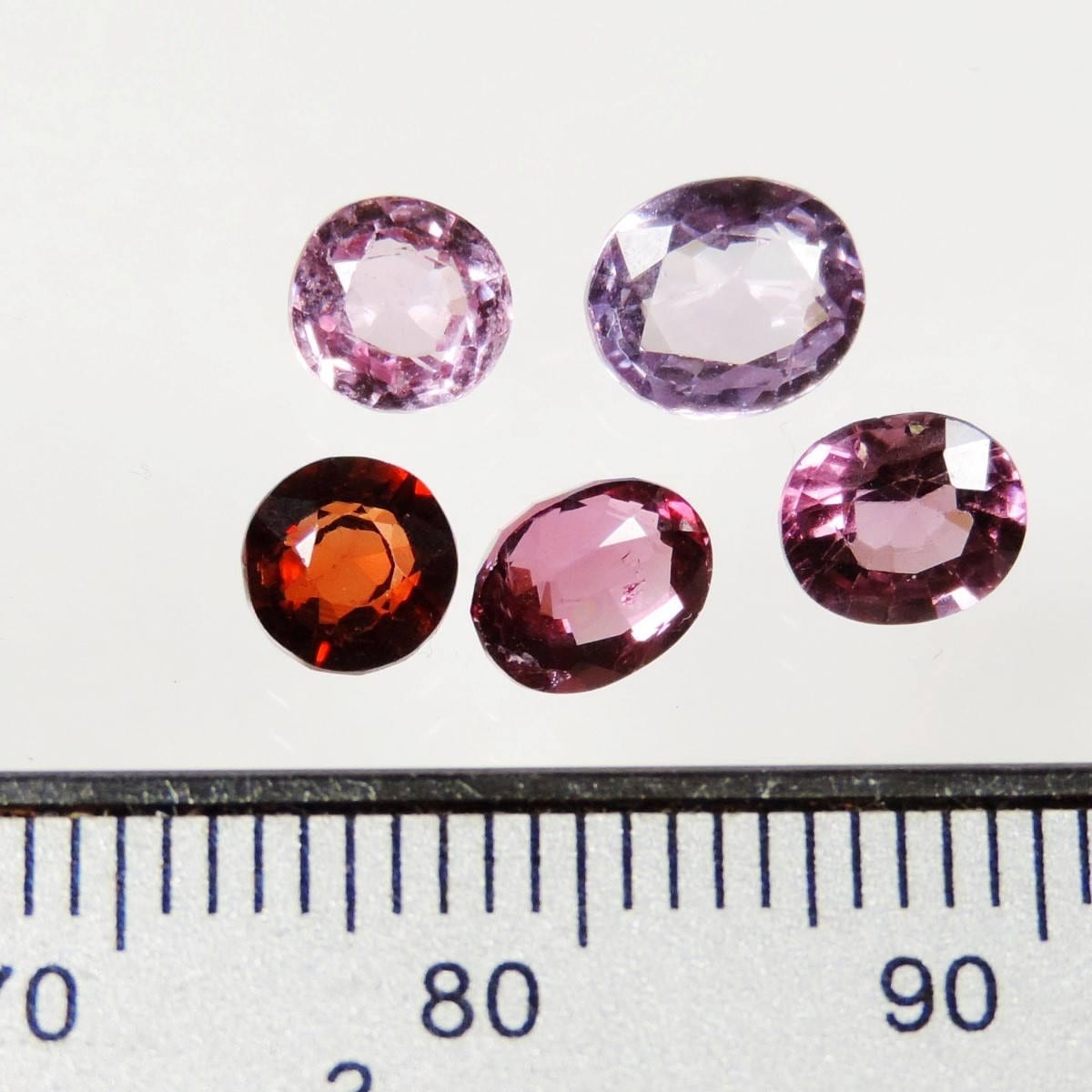 3.8 cts multicolor spinel faceted cut lot sri lanka #87
