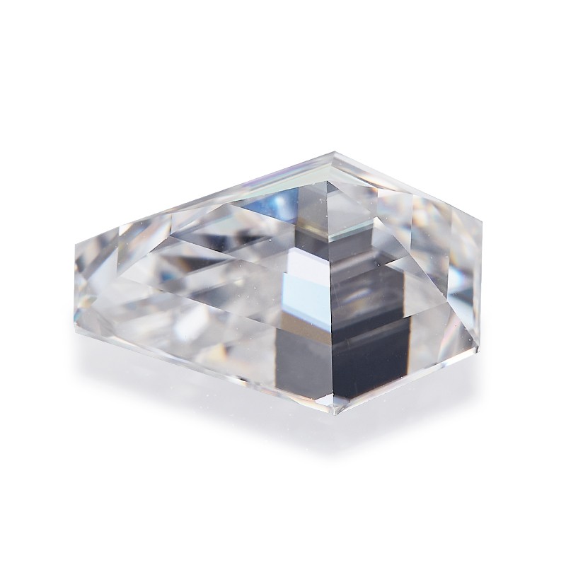 Fancy Cut Loose Moissanite Stones Coffin Shape D VVS1 Gemstones GRA Pass Tester