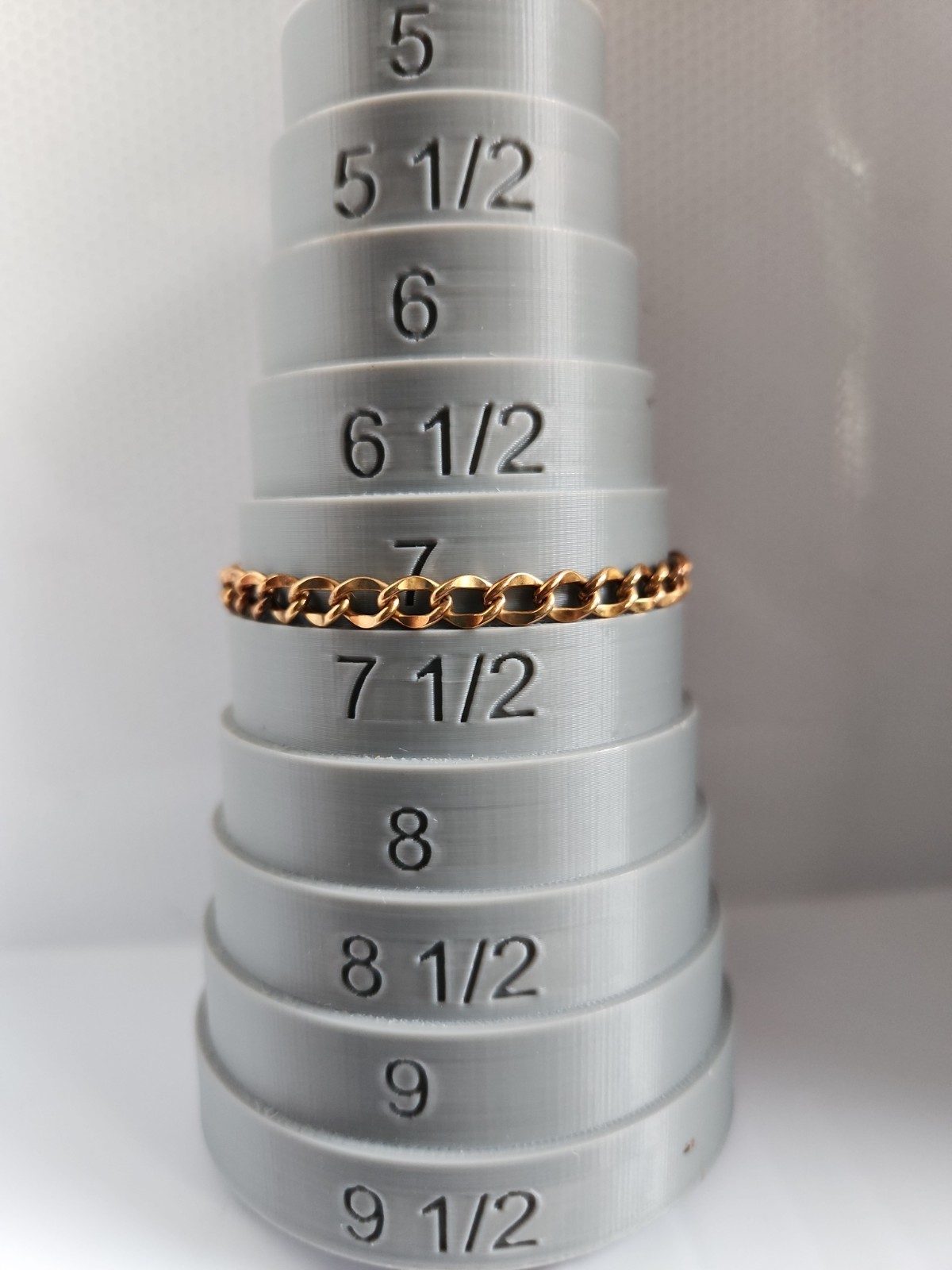 12k GF 1/20 Yellow Gold Chain Bracelet Size 7″ Shiny & Very Light Weight