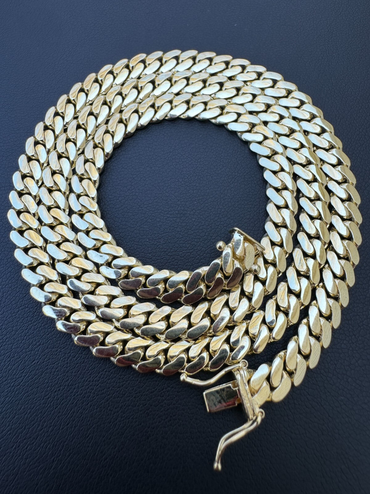 HANDMADE Tight Link Solid 10k Gold Miami Cuban Link Chain Or Bracelet Necklace
