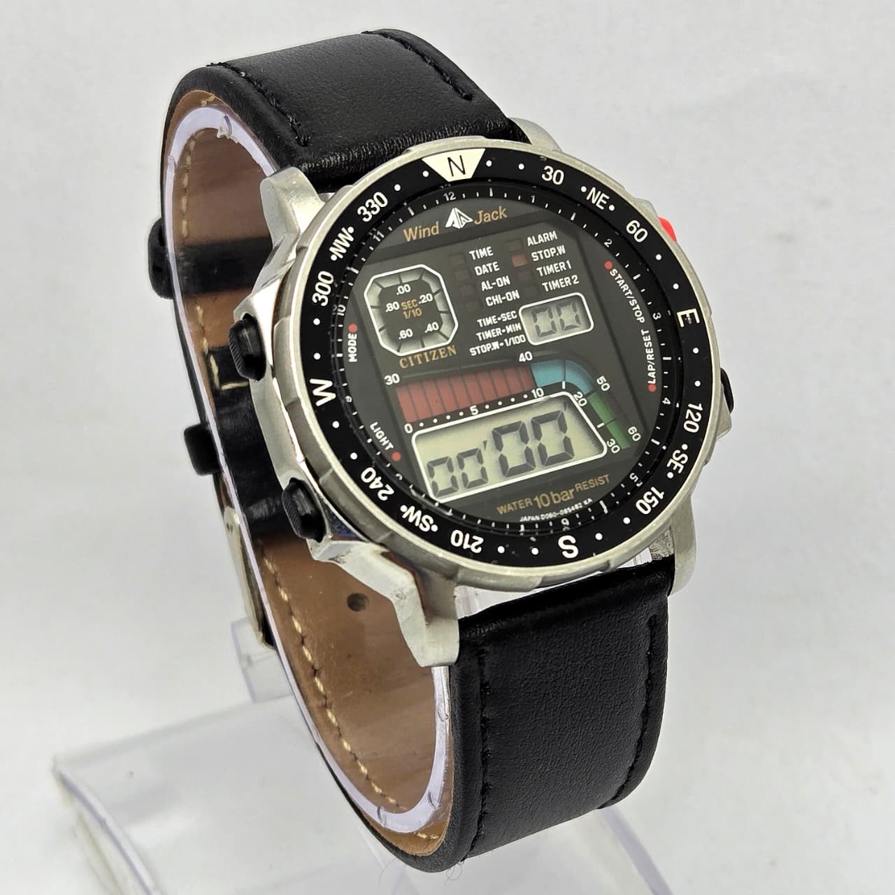 CITIZEN WIND JACK D060-086775 WIND SURFER YACHT TIMER VINTAGE MEN’S WATCH